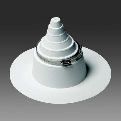 Molded Ultra-Robust Vent Stack Cover with Enlarged Base - Roofing