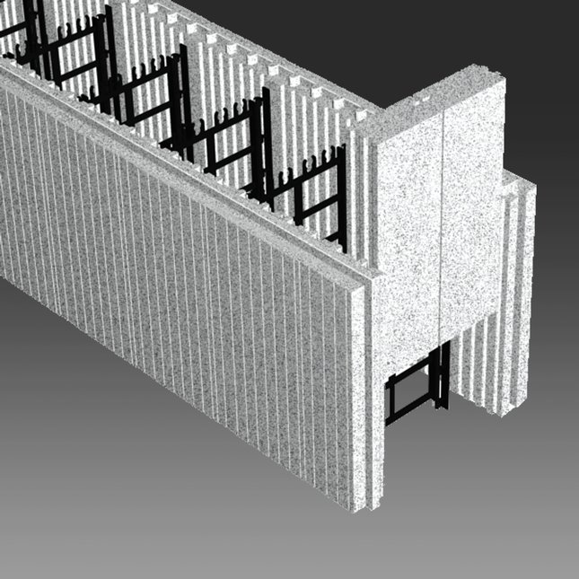 IZOBEST - Blocking expanded polystyrene insulated concrete form accessory