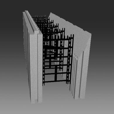 IZOBEST - Taper Block Interlocking expanded polystyrene insulated concrete form block.